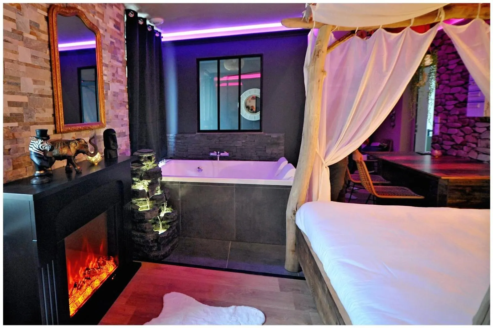 Duplex Safari Jusqu'A 4 Personnes, Spa Xxl, Day Use, Cinema, Cascade Et Lit Sous Les Arbres Apartment